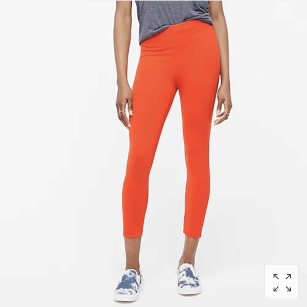 J. Crew factory everyday crop leggings orange